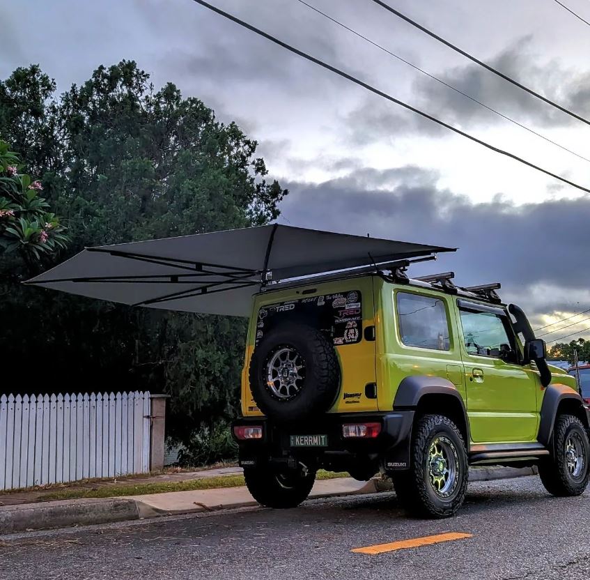 suzuki jimny 270 awning free standing awning wind rated best
