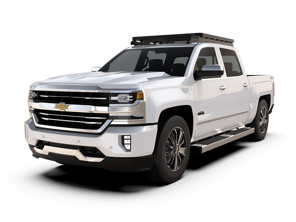 Chevrolet Silverado/GMC Sierra 1500/2500/3500 Crew Cab (2014-2018) Slimline II Roof Rack Kit / Low Profile