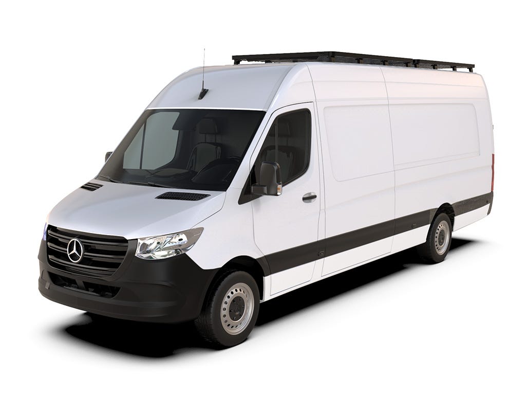 Mercedes-Benz Sprinter 170/L3/LWB Wheelbase w/OEM Tracks (2006-Current) Slimline II Roof Rack Kit"