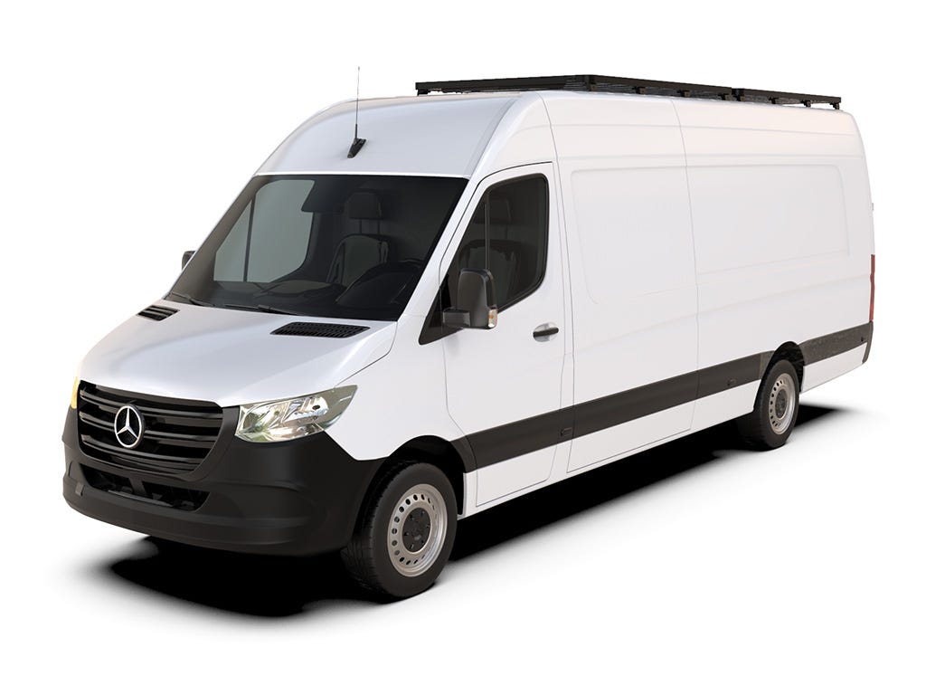 Mercedes-Benz Sprinter 170/L3/LWB Wheelbase w/OEM Tracks (2006-Current) Slimline II Roof Rack Kit / Tall"