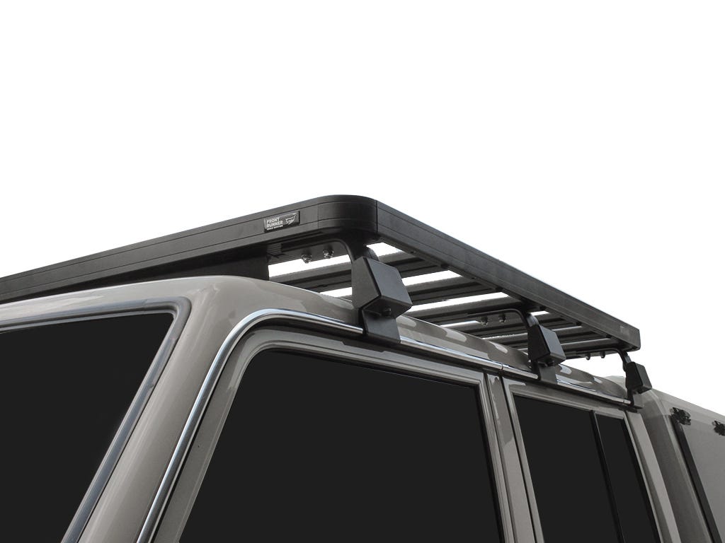 Dc Rack Rear View Toyota Land Cruiser DC Ute Slimline II Roof Rack Kit – Clevershade