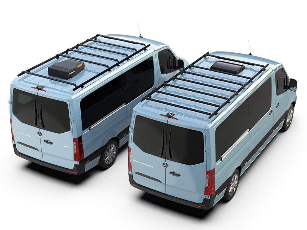 Mercedes-Benz Sprinter (L2H1/144 MWB/Standard Roof) (2007-Current) Slimpro Van Rack Kit"